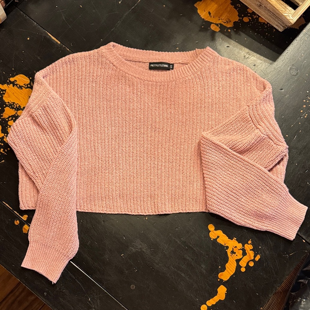 PrettyLittleThing Blush Knit Sweater